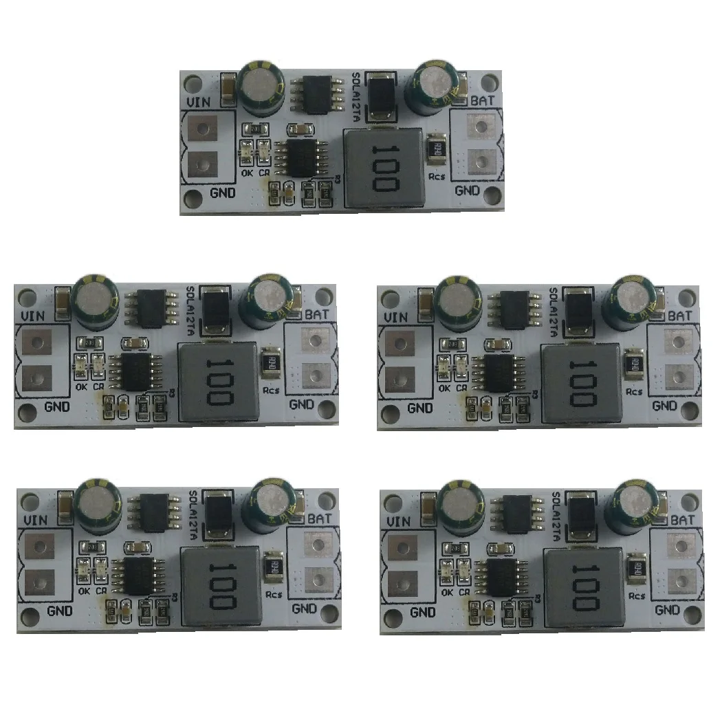 5PCS 0.5-4A SDLA12TA MPPT Solar Panel Controller Charging Module for 12V Lead Acid Battery Charger