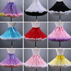 Heißer Verkauf erwachsene Frauen Petticoat Mnini Tutu Rock Ballkleid Tanz sexy Frauen kurze geschwollene Tüll Röcke