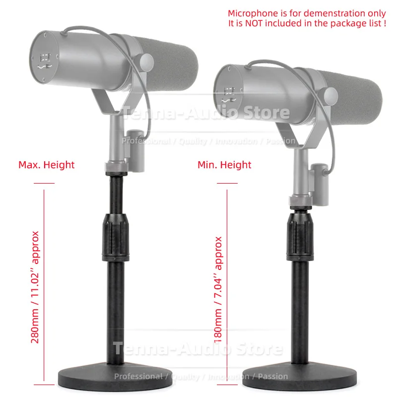 Supporto da tavolo per Rack di registrazione del braccio del braccio del microfono da tavolo per SHURE SM7B SM 7B SM7 7 B supporto per microfono supporto da tavolo allungabile