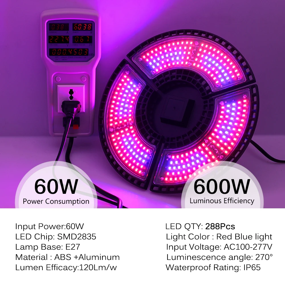 LED Grow Light Volledige Spectrum Voor Kasplanten E27 AC100-277V Grow Lamp Voor Kamerplanten Groenten En Bloemen IP65 Waterdicht