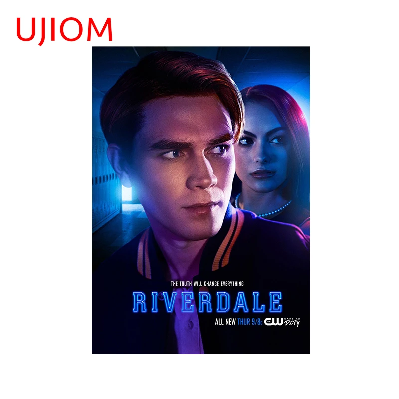 UJIOM Riverdale Poster Wall Decor Living Room Vinyl Decals Wallpaper Waterproof Bathroom Kitchen Wall Stickers Mural Art