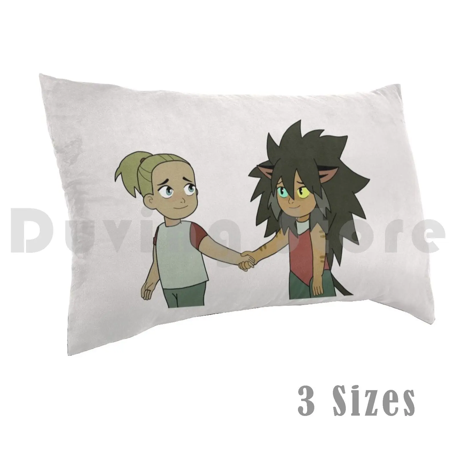 Little Catradora Holding Hands Pillow Case Printed 50x75 Shera She Ra Spop Catradora Catra Adora