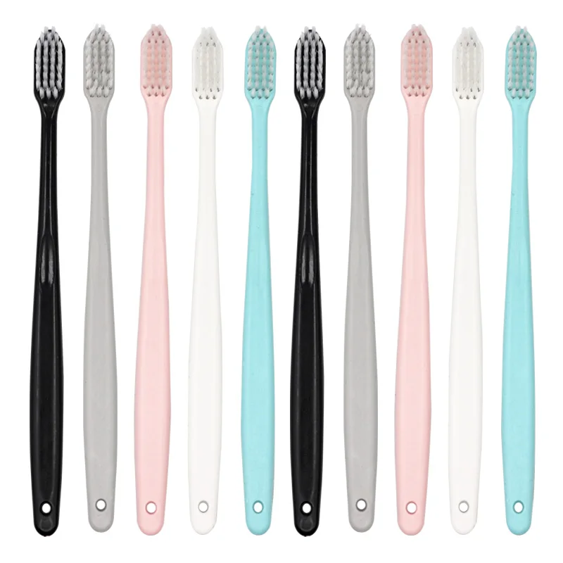 10PCS Ultra-fine Toothbrush Super Soft Bristle Deep Cleaning Brush For Oral Care Tool Soft Portable Travel Toothbrush