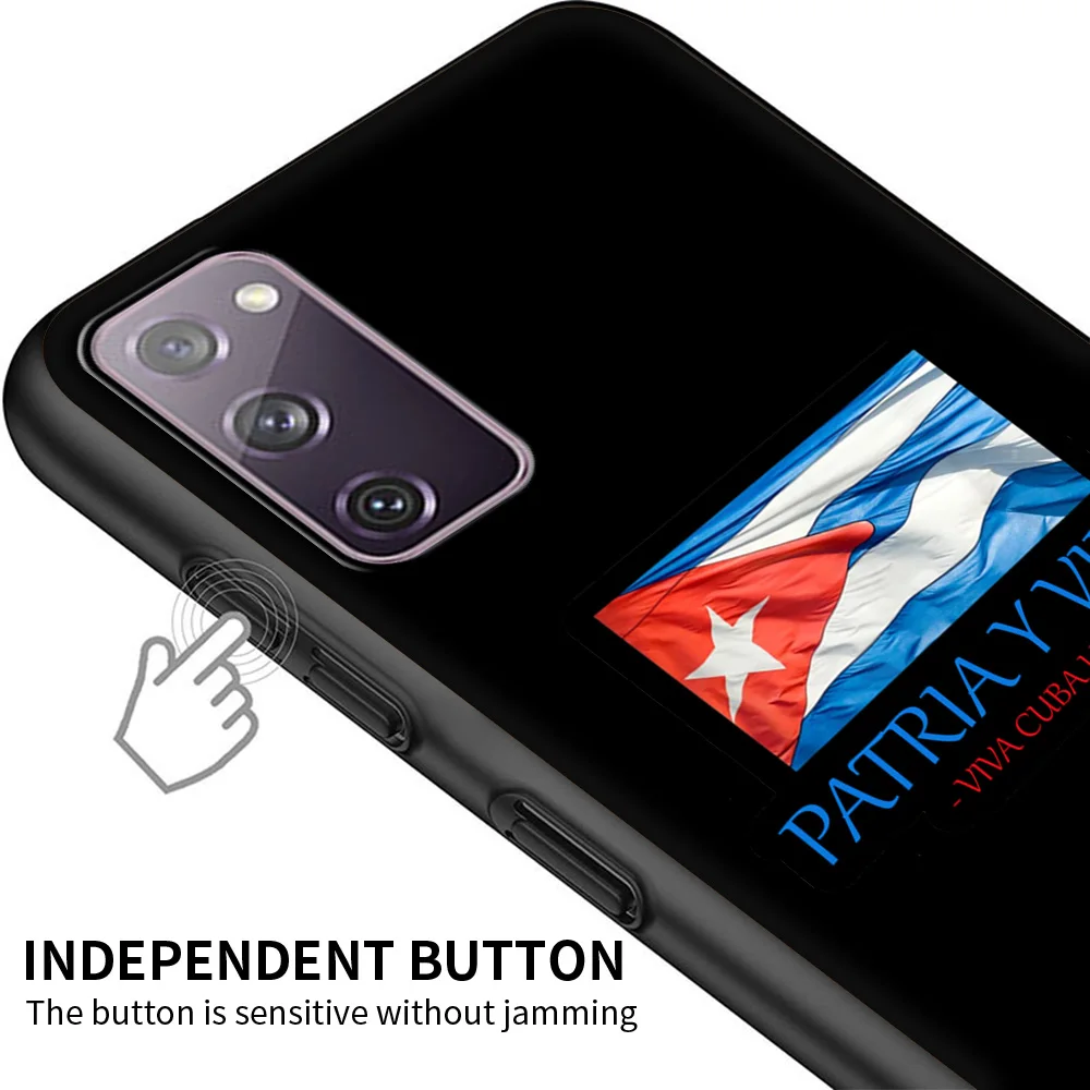 Cuba flag Art Phone Case For Samsung Galaxy S24 S23 S22 S21 Ultra S20 FE S10 S9 Plus S10E S8 10 Lite Shell Silicone Black Cover