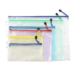 10 Teile/los A3/A4/A5/A6/B4/B5 Transparent Dokument Lagerung Tasche Stift Tasche PVC wasserdichte Zipper Datei Taschen Für Büro Treffen