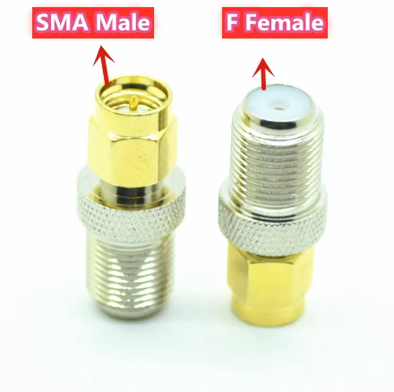 

10PCS F Type Female Jack to SMA male plug RF coaxial adapter High Quanlity