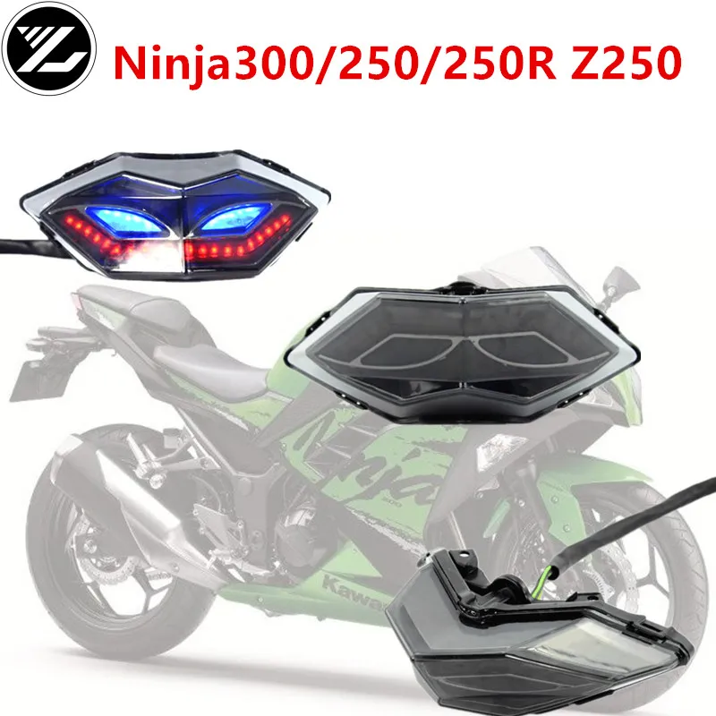 

Задний светодиодный фонарь для мотоцикла Kawasaki Ninja300/250/250R Z250 ninja250 2008-2012, стоп светильник, сигнал поворота, светодиодный стоп светильник