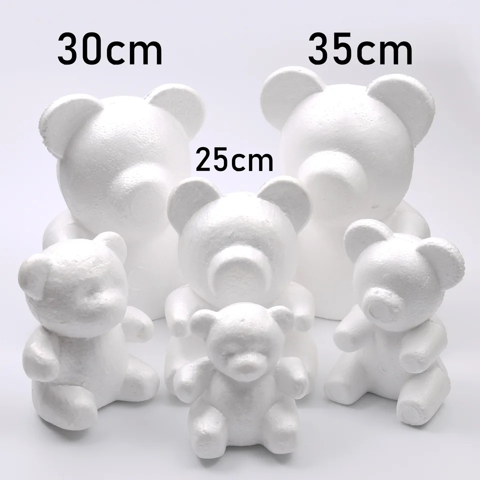 Muchfunny Ours Blanc en Mousse de polystyrène Mousse de polystyrène