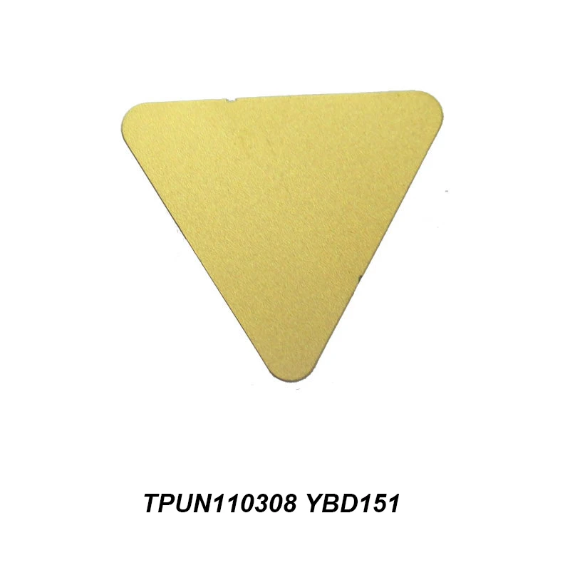 Original TPUN 110308 TPUN110308 YBD151 CNC Milling Cutters With Yellow Coating Tool Holder For External Machining Carbide Insert