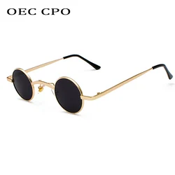 OEC CPO, nuevas gafas de sol redondas a la moda para mujer, gafas de sol pequeñas para mujer, diseño de marca, gafas de sol de Metal para hombre, gafas de sol para mujer O89
