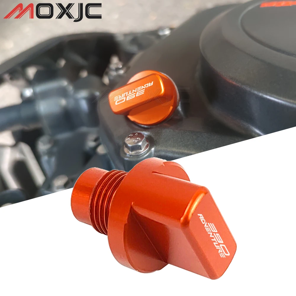 Aluminum Alloy Motorcycle Engine Oil Filter Cup Plug Cover for KTM 390 Adventure 2021