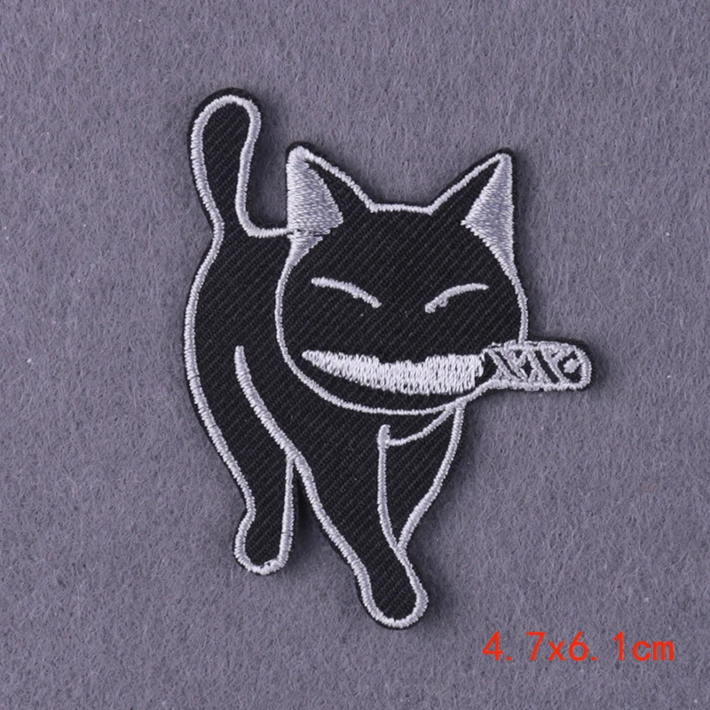 Hippie Punk Patches Embroidered Patches For Clothing T-shirt DIY Magic Knife Stripes Iron On Patches For Kids Cloth Appliques