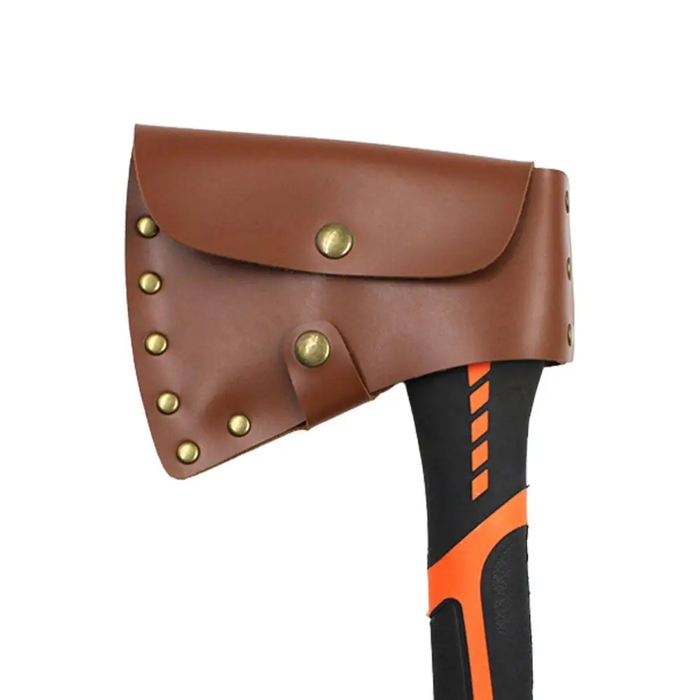 

Axe Head Cover Hatchet Head Sheath Holster PU Leather Axe Case Camping Blade Cover Protector