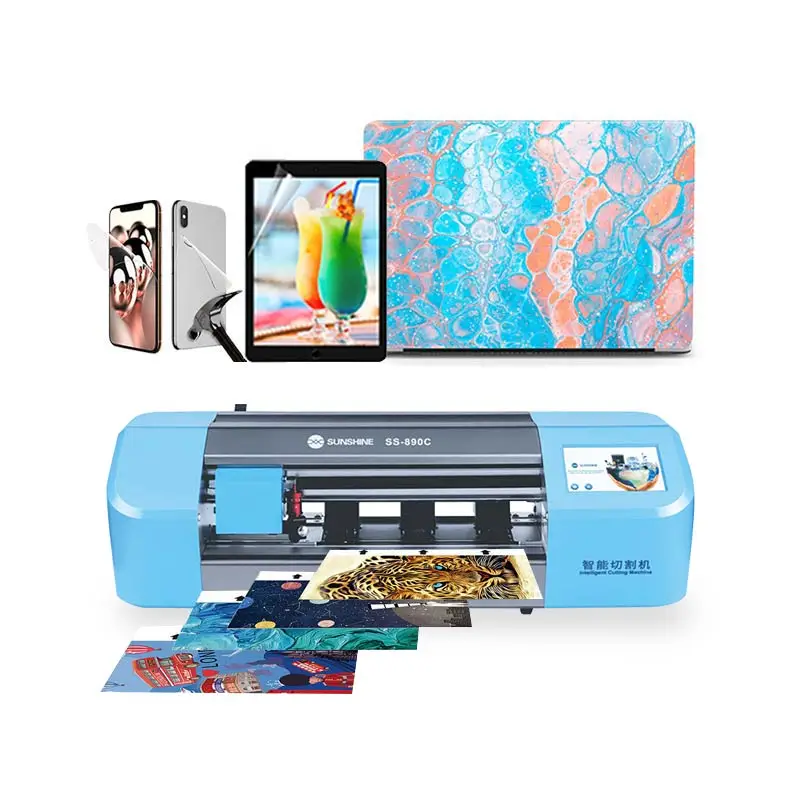 Máquina de corte de película automática, protector de pantalla LCD de teléfono, cubierta trasera de vidrio con pegatina de hidrogel Flexible