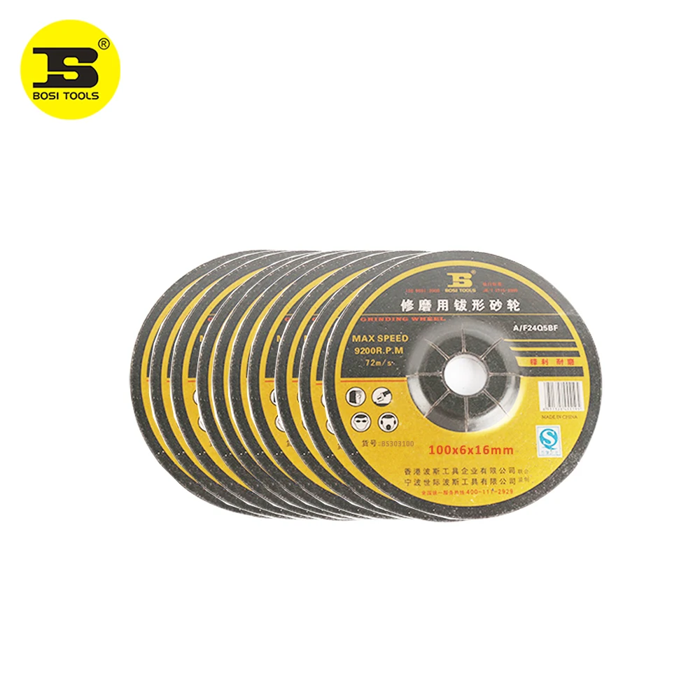 

BOSI 10pc 100x6x16mm Abrasive Grinding Wheel For Grinder Metal Grind