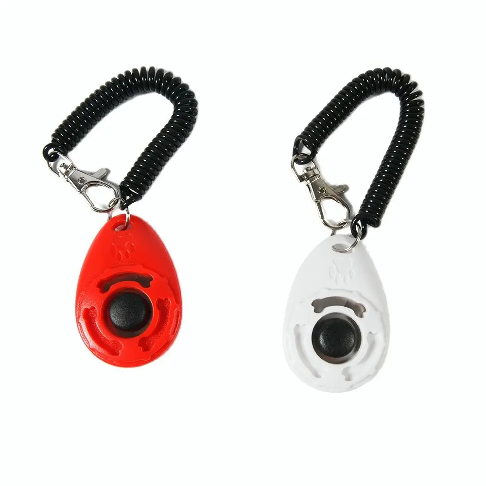 Correa de muñeca ajustable para perros y gatos, accesorio de entrenamiento de plástico con clic, Ayuda de entrenamiento, llave de sonido, novedad