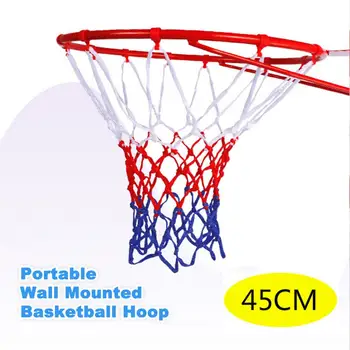 Cerceau de basket-ball mural, jante de panier de but, filet de sport, 45cm, 1 ensemble