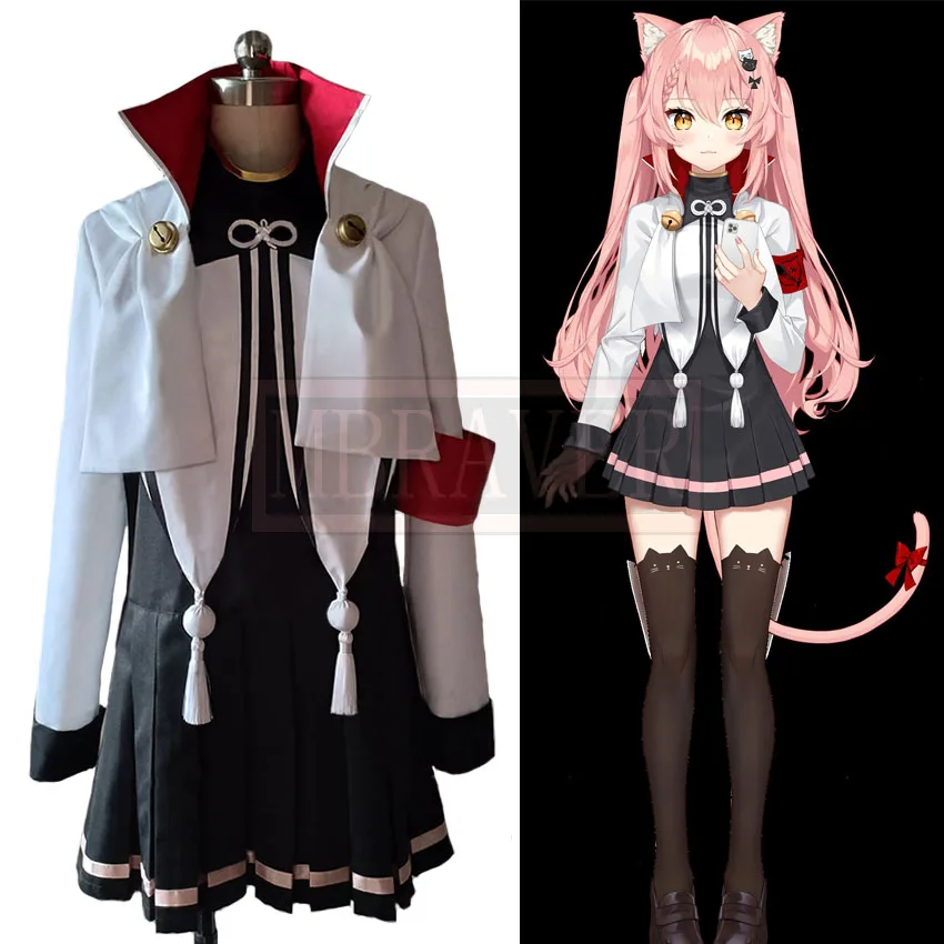 Anime Vtuber Hiiro Cosplay Kostuum Halloween Christmas Party Uniform Custom Made Elke Grootte