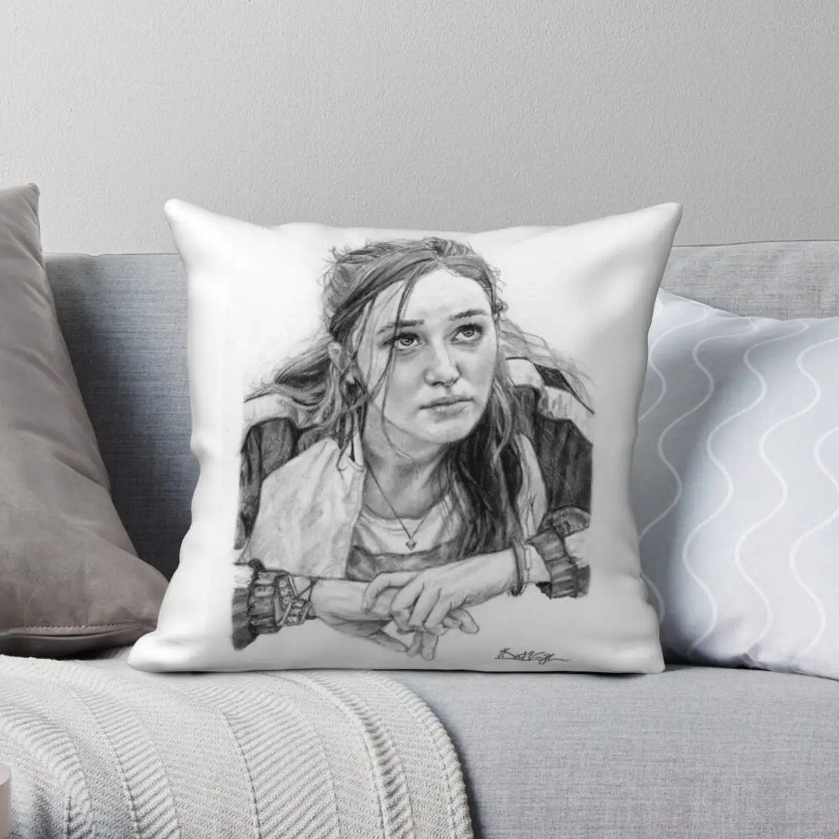 Alicia Clark The Walking Dead Square Pillowcase Polyester Linen Velvet Pattern Zip Decor Throw Pillow Case Car Cushion Cover