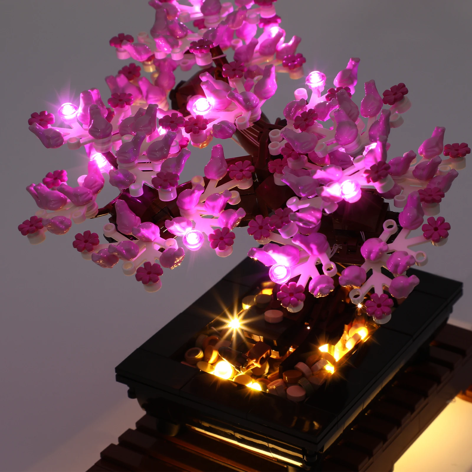 JOY MAGS-Kit de luces Led para árbol bonsái, versión de flores rosas, 10281 (no incluye el modelo)