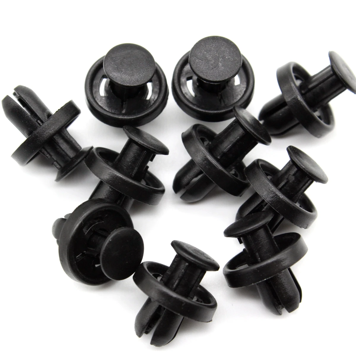 15x Push-Type Retainer 8mm Hole Panel Trim Bracket Expansion Pin Plastic Front Fender Liner Splash Shield Clip For Subaru Toyota