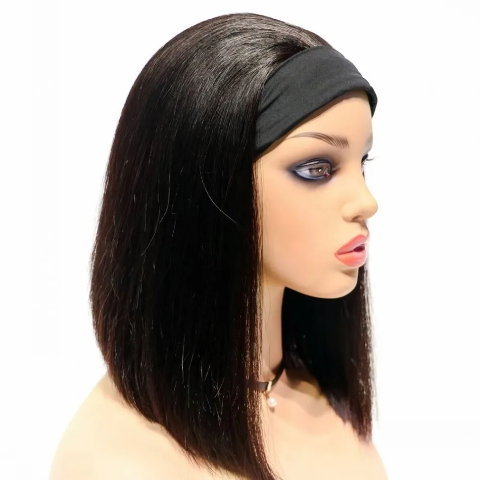 Barato preço de fábrica hotsale bandana peruca de cabelo brasileiro virgem remy perucas de cabelo humano para as mulheres