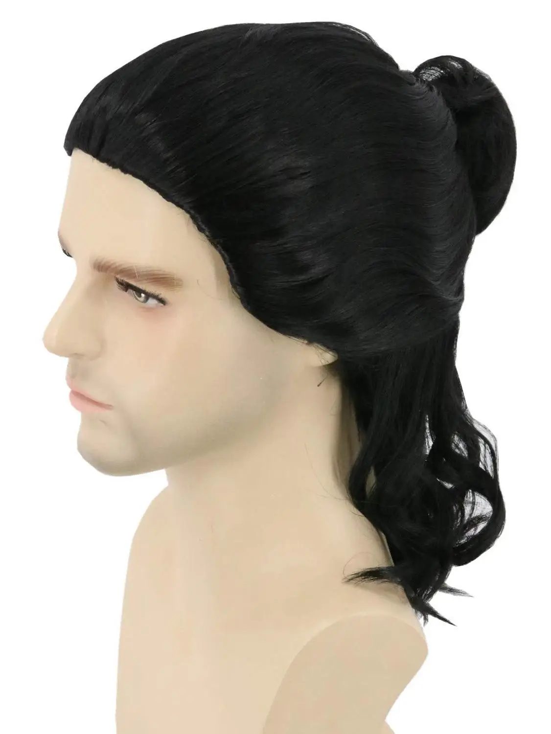 Jon Snow Cosplay Wigs Short Black Heat Resistant Synthetic Hair Wig + Wig Cap