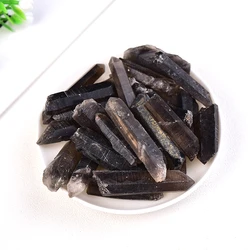 1PC Natural Smoky Lemurian Quartz Crystal Stone Rough Rocks Specimen Quartz Crystals Wand Healing Reiki Mineral Home Decoration