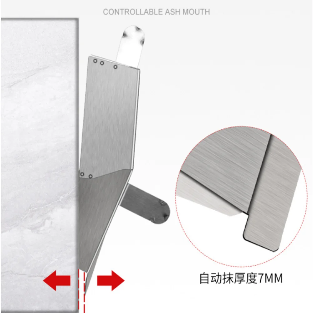 Outil de plâtrage mural en acier inoxydable, truelle de béton, raclage de la poussière, outils de mur de poudre, outils de brique