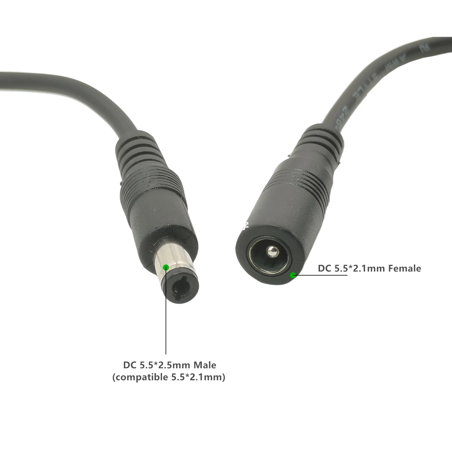 22AWG typ C Power typ adaptera C USB męskie do DC 5.5x2.1mm złącze żeńskie gniazdo Jack ładowania zasilacza USB C 5V