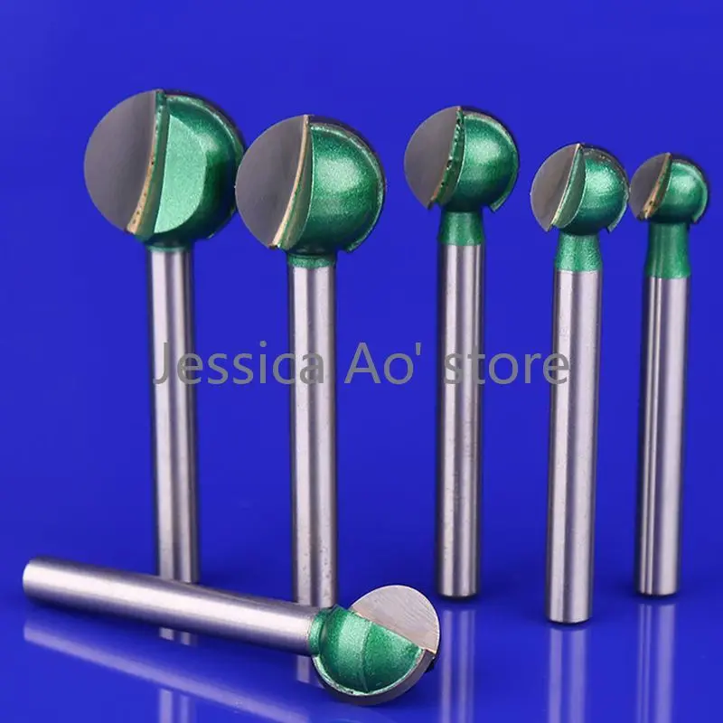 4pcs 6-20mm mulino elettrico intaglio Bit intaglio del legno coltello taglierina a sfera strumenti per mobili fresa sferica affilata
