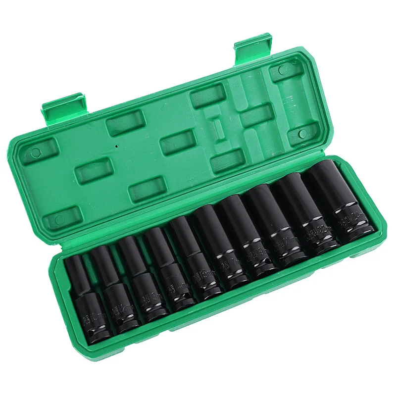 Extension Electric Socket Wrench Hand Tools Set Of Impact Heads 1/2 Drive Remove Replace Car Spanner Socket Repair Power Tool