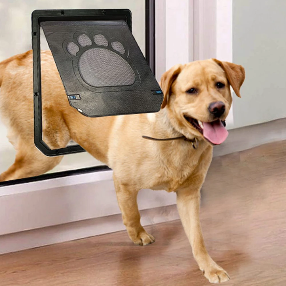 Lockable Magnetic Screen New Safe Pet Door Outdoor Dogs Cats Enter Freely Window Gate House Easy Install Fashion Pretty Garden