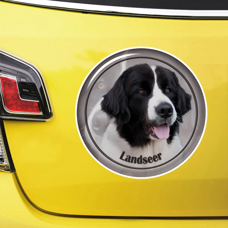 

Landseer Dog Self-adhesive Decal Car Sticker Waterproof Auto Decors on Bumper Rear Window Laptop Choose Size #S60918