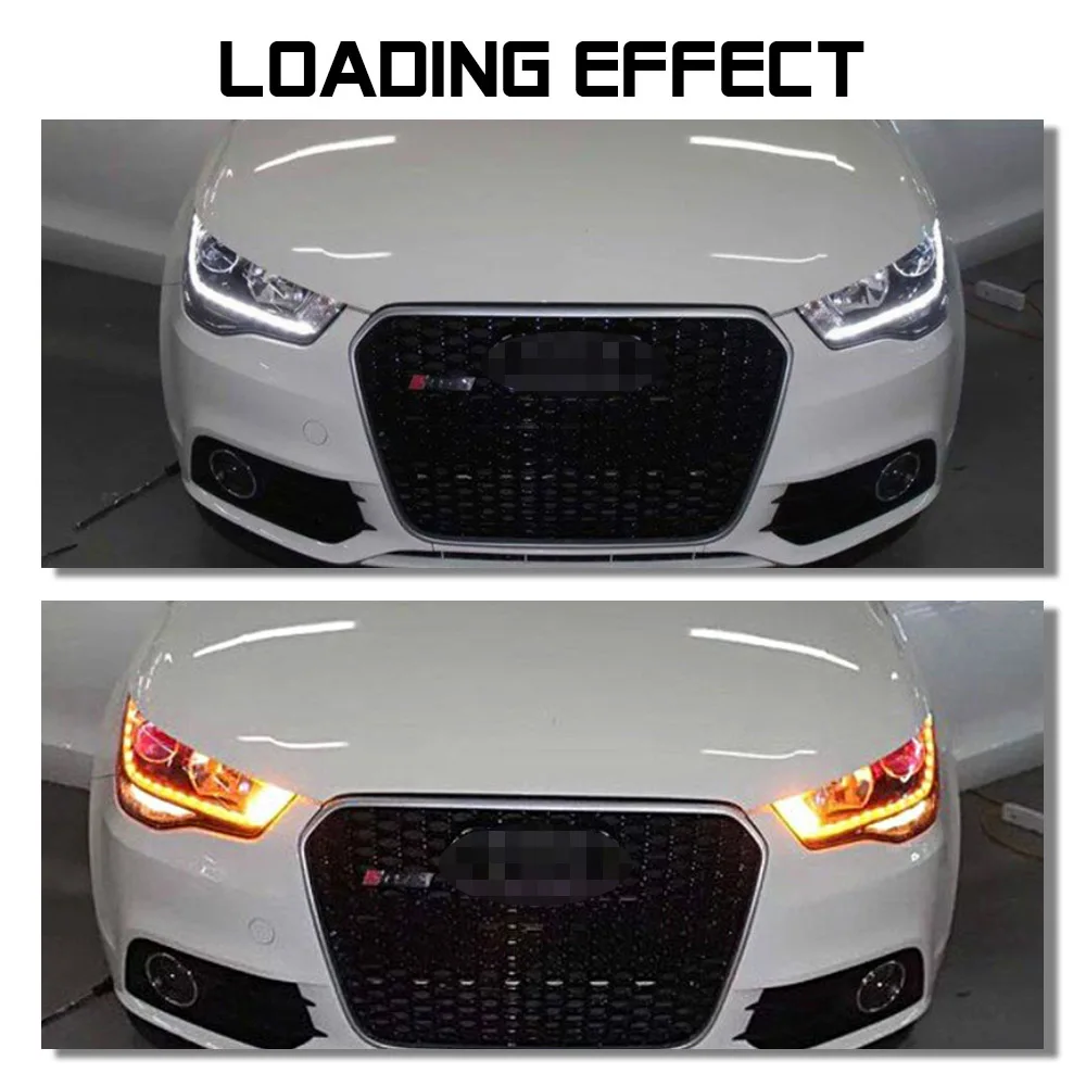 2 Stuks Drl 15SMD Vloeiende Flexibele Led Drl Dagrijverlichting Richtingaanwijzer Angel Eye Wit Amber Koplamp Waterdichte Strips