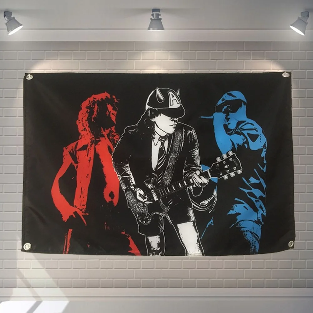 ADDC Rock Band Flag Banner HD Canvas Printing Art Tapestry Mural Wall Decoration Famous Singer Posters Rock Music Wall Stickers