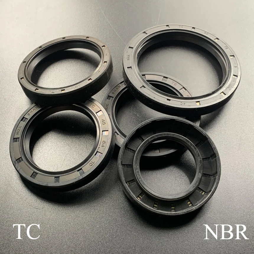 10*30*7/10 10x30x7/10 11*17*4/5 11x17x4/5 Nitrile Rubber NBR Double Lips Spring TC Ring Gasket Radial Shaft Skeleton Oil Seal