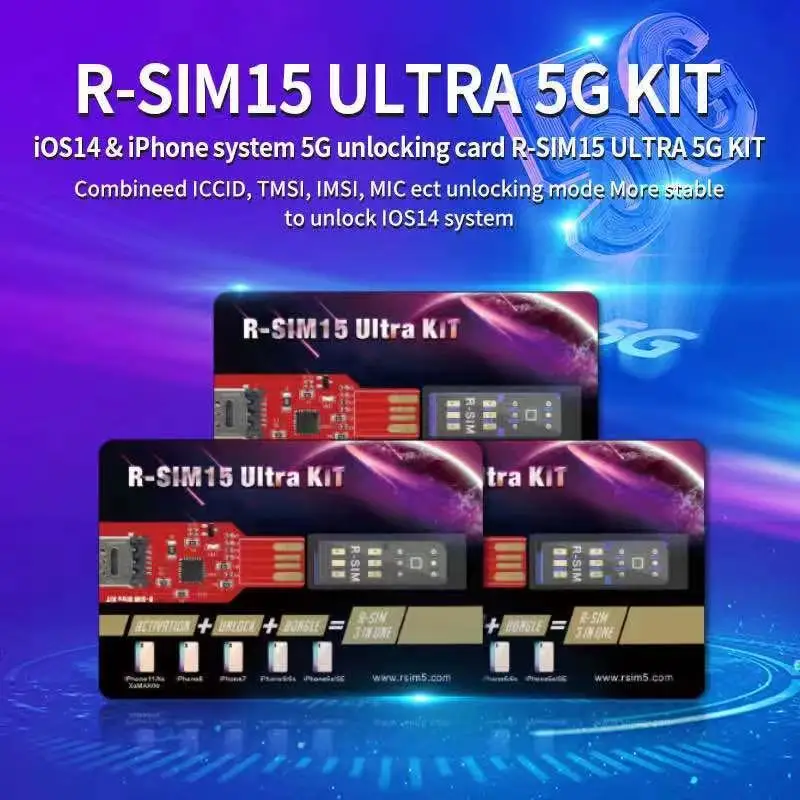 

R sim 15 Ultra 5G kit for iphone IOS 14 12 pro max 11 pro max to 6G