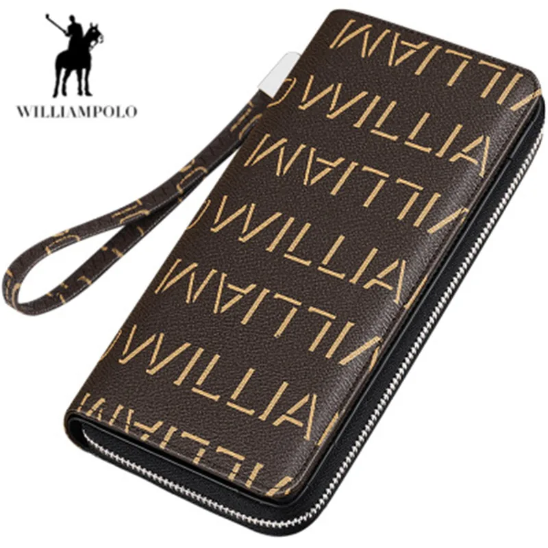 Williampolo Women Wallet Clutch Wallet Phone X Pocket Purse Card Holder alphabet printing Long Section Clutch Fashion Walletsmen