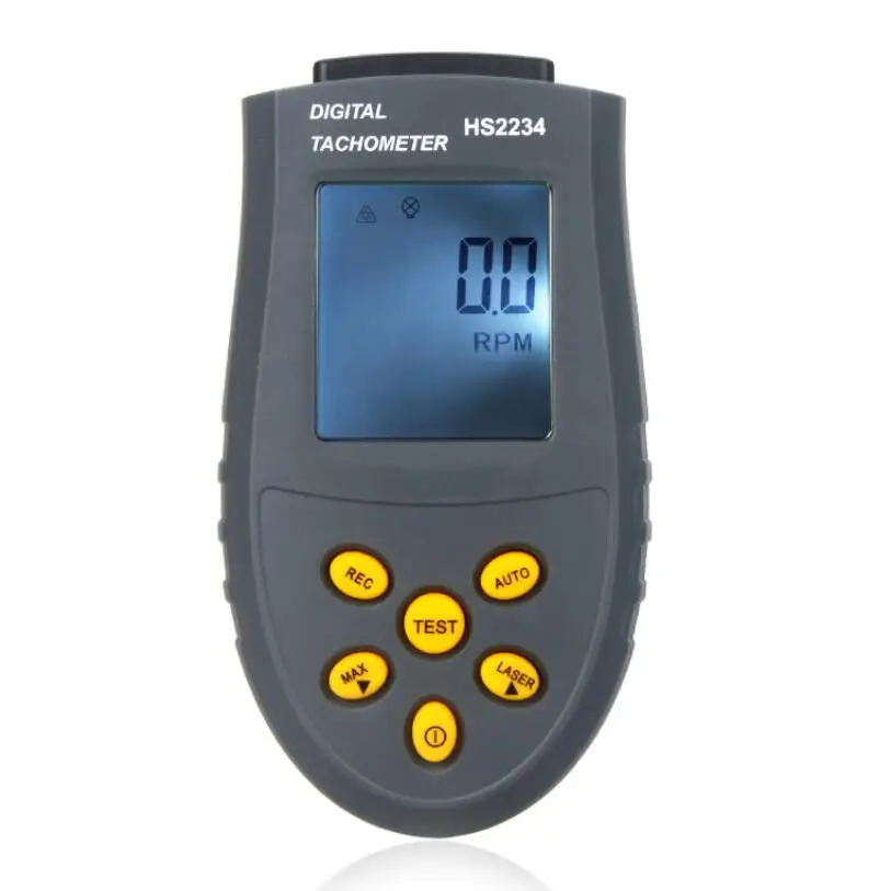 Digital Tachometer Laser Engine Speed Tester Tachometer Non Contact Speed Meter HS2234 (No Battery)