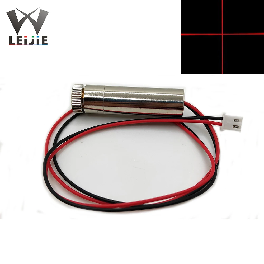 1pcs-10pcs Cross Focusable XH2.54 650nm 250mW High Power 1245 12x45mm 3V-4.5V Red Laser Module Industrial 12mm LED LD Module