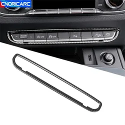 Car Styling Center Console Buttons Frame Decoration Cover Trim For Audi Q5 FY 2018 2019 Auto Interior Accessories