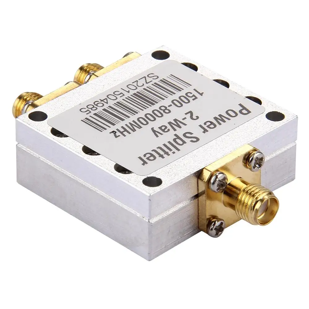 2 Way RF Power Splitter Combiner SMA Female Connector High Frequency 1.5-8Ghz Divider