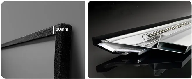 T2ALRF Trinovisuals 16:9 HDTV 4K/8K Ultra HDR 3D Led-hintergrundbeleuchtung Umgebungs Licht Ablehnung Nano Rand Fest rahmen Projektor Bildschirm – Detail 19