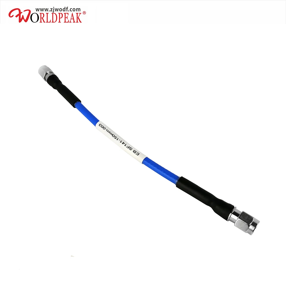 

Free shipping 2pcs 50cm SMA male rf connector to SMA male for RG402 Semi-flexible jacket FEP cable