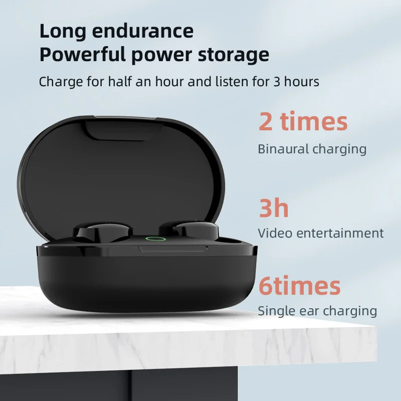 Bluetooth Headphone Wireless Earphone Stereo Headset sportEarbuds microphone with charging box forsmartphone TWS