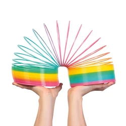 9cm Big Size Spiral Game Rainbow Crazy Spring Antistress Toy For Children Funny Outdoor Kids Party Favors Goodies Gift