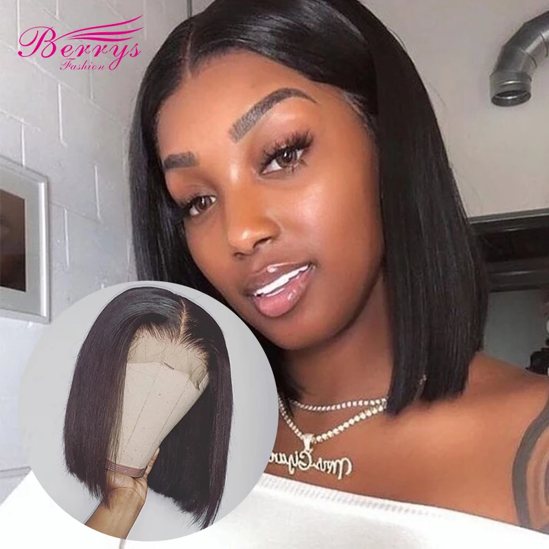 

Straight Short Human Hair Bob Wigs Lace Front Wig Straight Bob Lace Front Wigs Berrys Fashion Hair Lace Front Human Hair Wigs