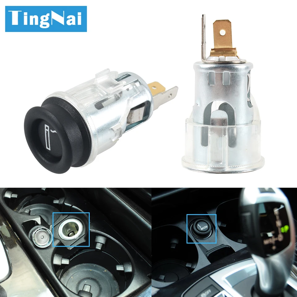 Car Interior Accessories Universal Plug Cigarette Lighter Socket Assembly  Replacement for BMW All Series 61346973035