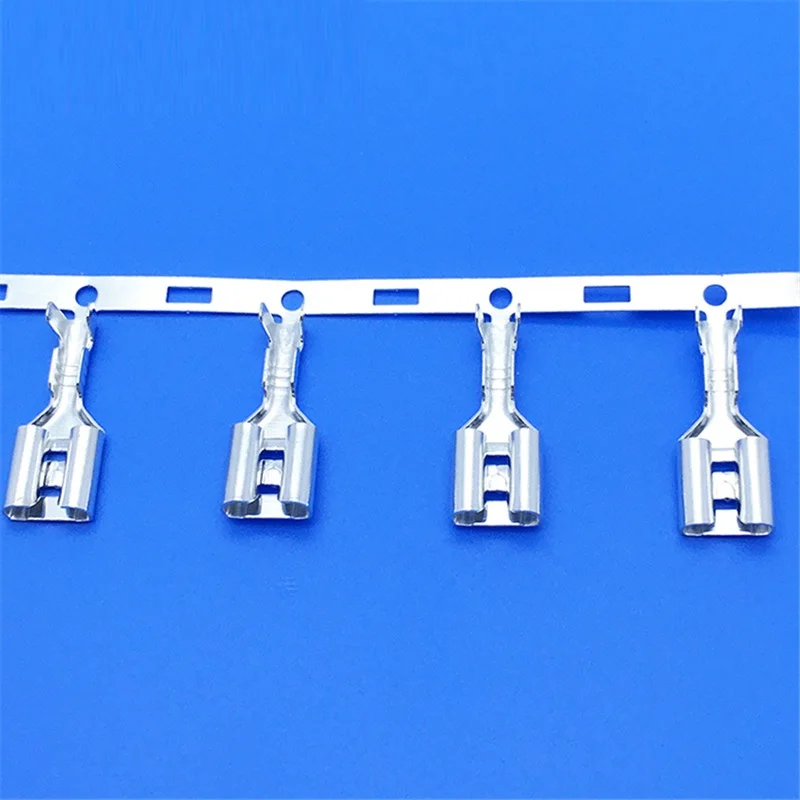 

DJ622-D6.3A/B/C auto terminal brass Plug-in terminal spring wire female connector cable automotive wiring harness plug sockets